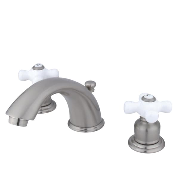 Kingston Brass KB968PX Magellan Widespread Bathroom Faucet, Brushed Nickel KB968PX - main